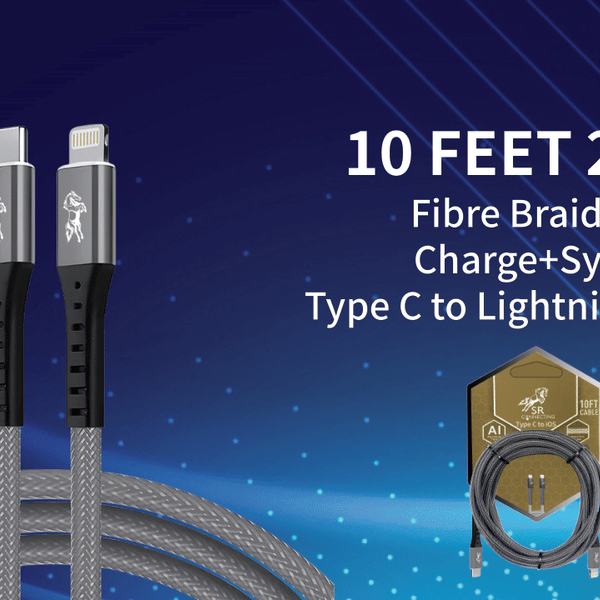10 FT CABLE TYPE-C TO LIGHTNING