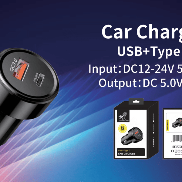 CAR CHARGER TYPE-C+USB